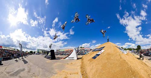 720° Panorama Freestyle Motorcross sachsenArena / erdgas arena