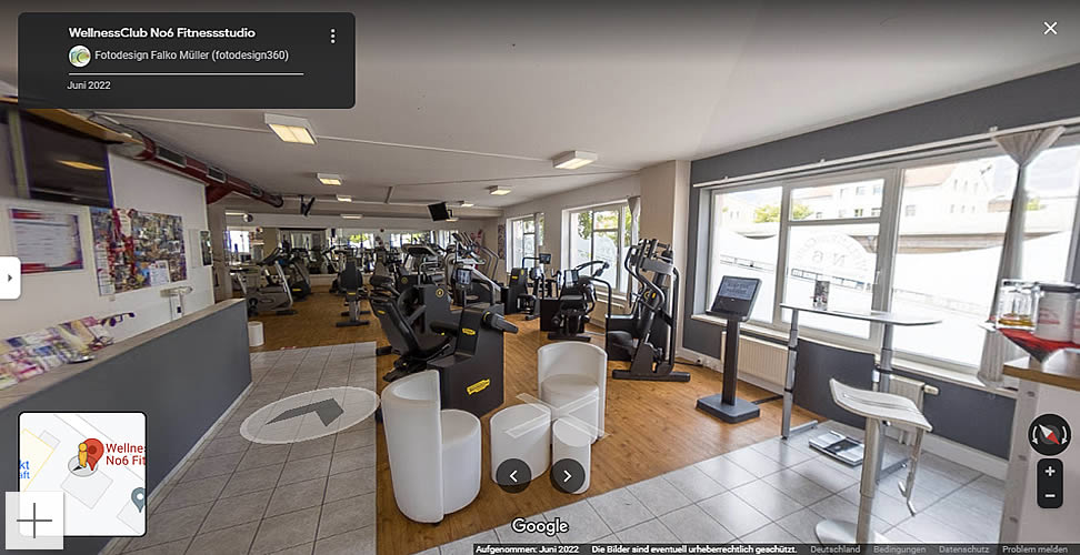 Google Street View Beispiel - WellnessClub No6 aus Dresden